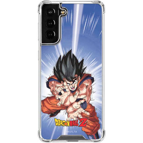 Dragon Ball Z Goku Kamehameha Blast Galaxy S21 FE Clear Case